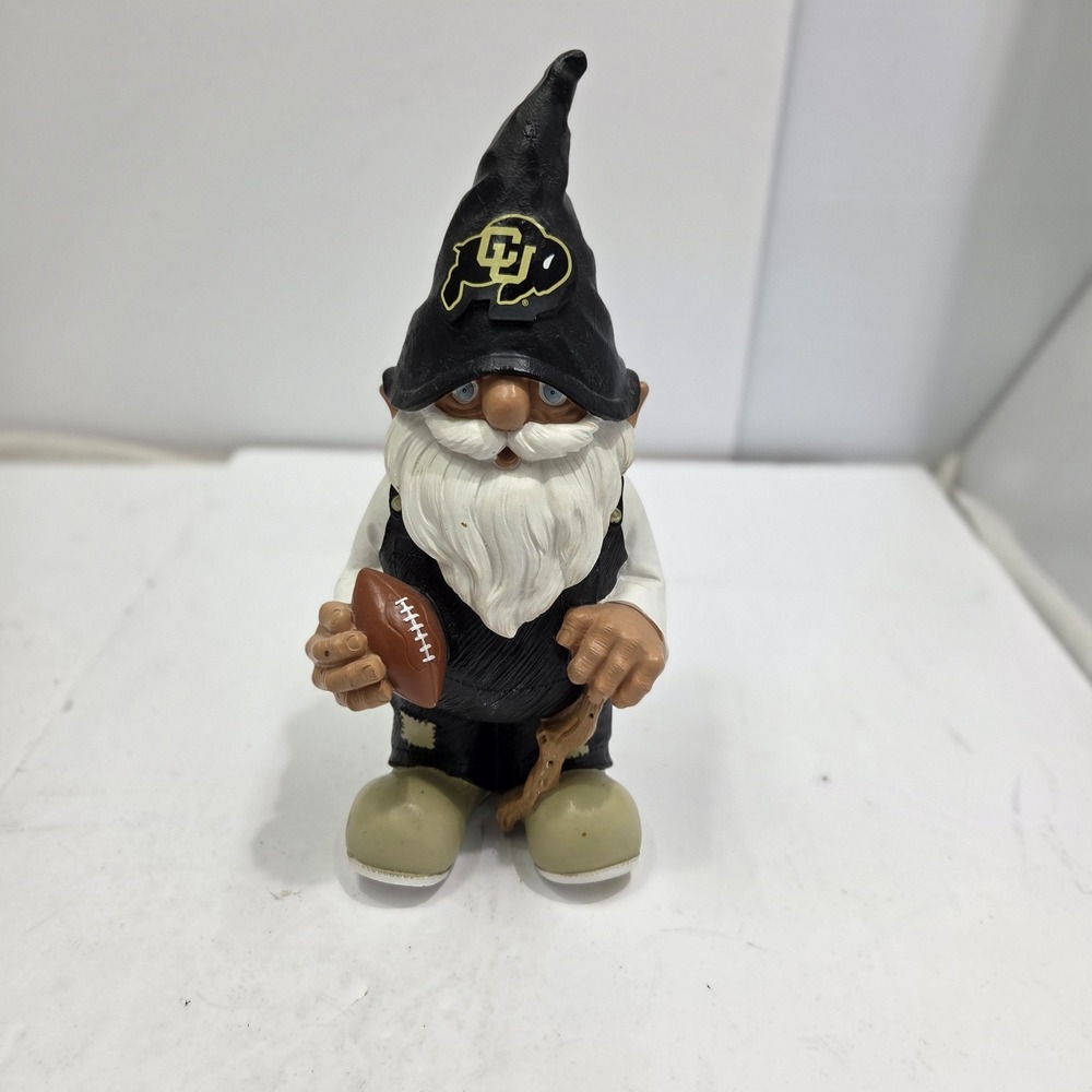 Colorado Buffaloes Garden Gnome Resin Football‎ Figurine Fan Cave FOCO Forever